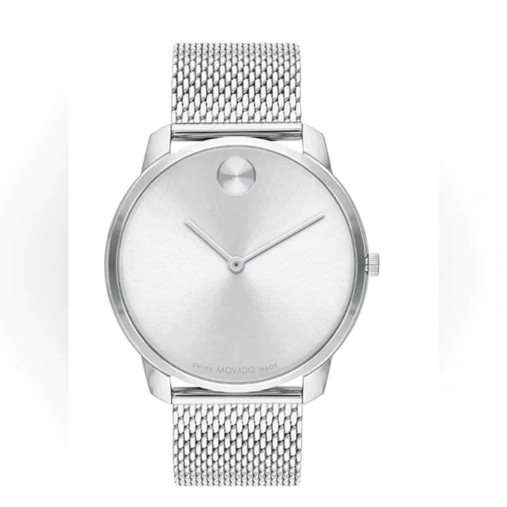 Movado Bold Grey Ion-Plated Stainless Steel Gray Dial Men Watch
